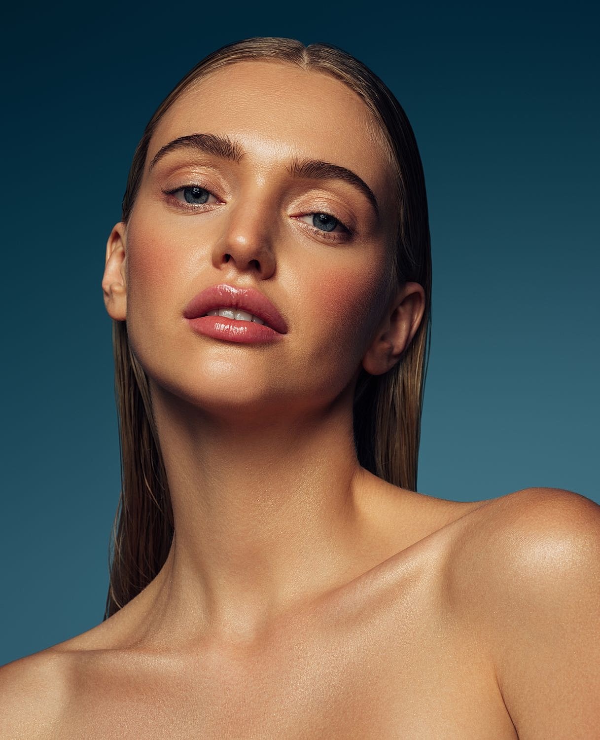 Portrait of a woman with soft, elegant features.